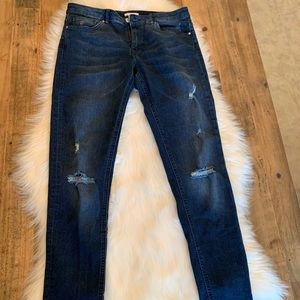 Dark blue skinny jeans